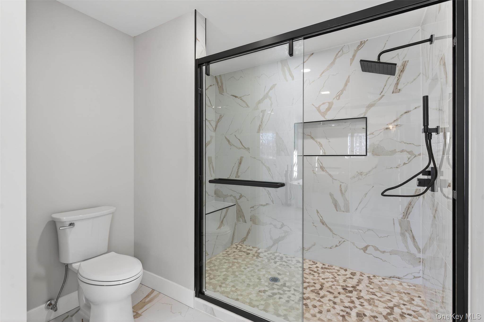 14 Harness Road Goshen, NY 10924 - Photo 30 of 40 Full bathroom with a marble finish shower and light marble finish floors