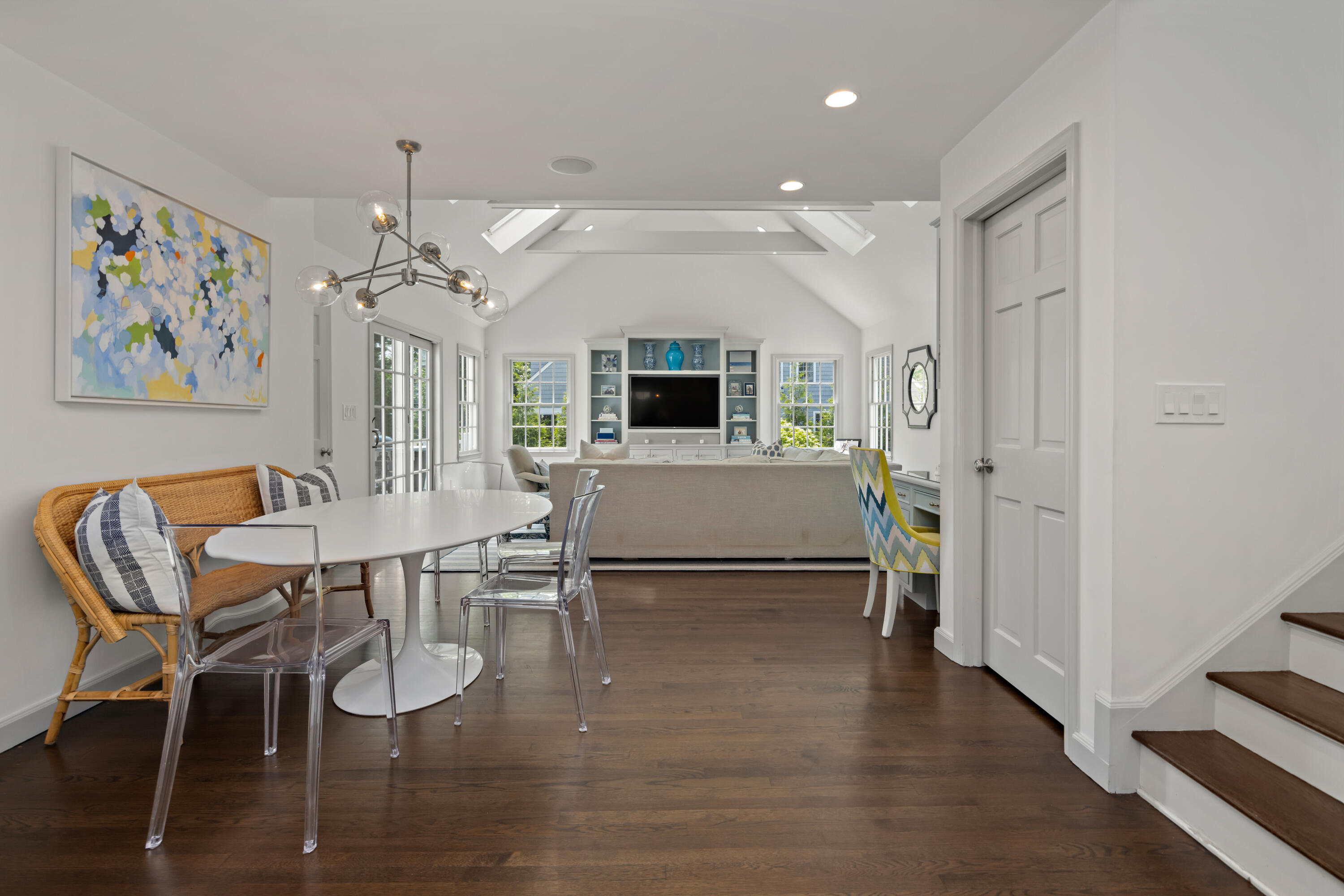 11 Lighthouse Way Darien, CT 06820 - Photo 9 of 25 a view of a dining room with furniture and wooden floor