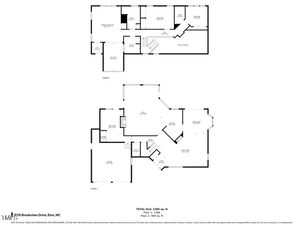 809 Brookview Drive Elon, NC 27244 - Photo 53 of 53 a picture of floor plan
