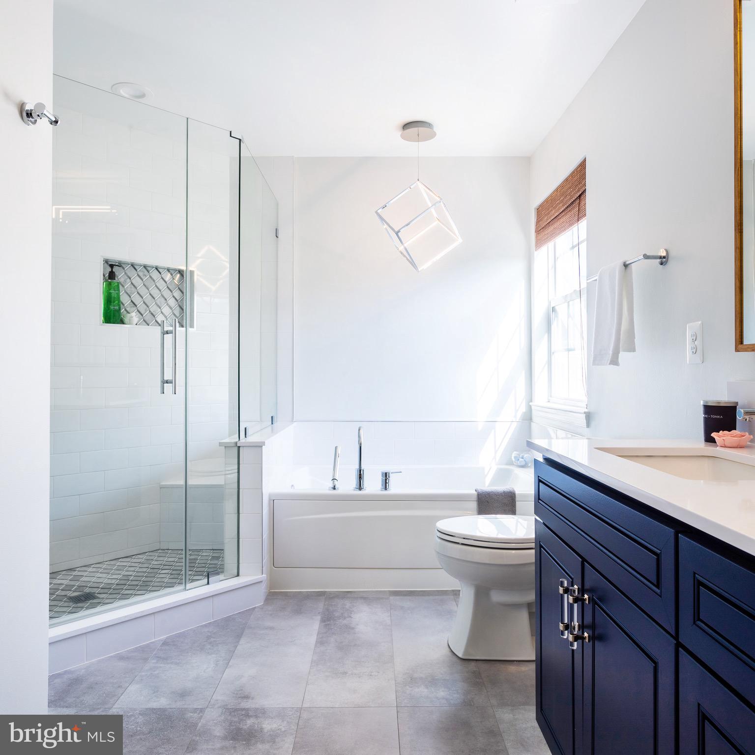 12067 Trumbull Way Reston, VA 20190 - Photo 26 of 67 Primary bath with frameless glass shower