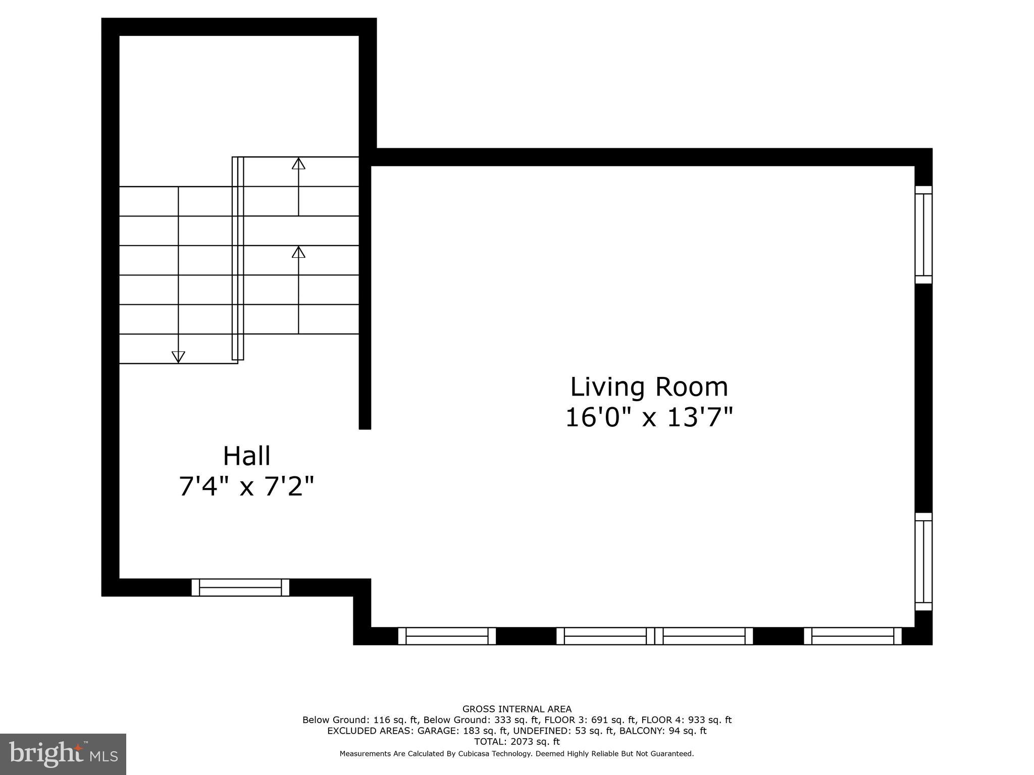 12067 Trumbull Way Reston, VA 20190 - Photo 67 of 67 Living room Floor Plan