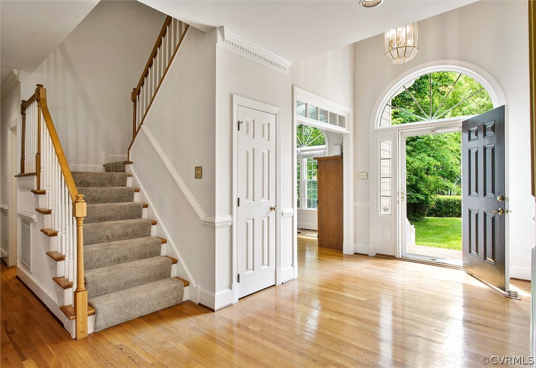 14200 Leafield Drive Midlothian, VA 23113 - Photo 6 of 48 wooden view of entryway with wooden floor