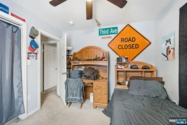 a view of a furniture in a house