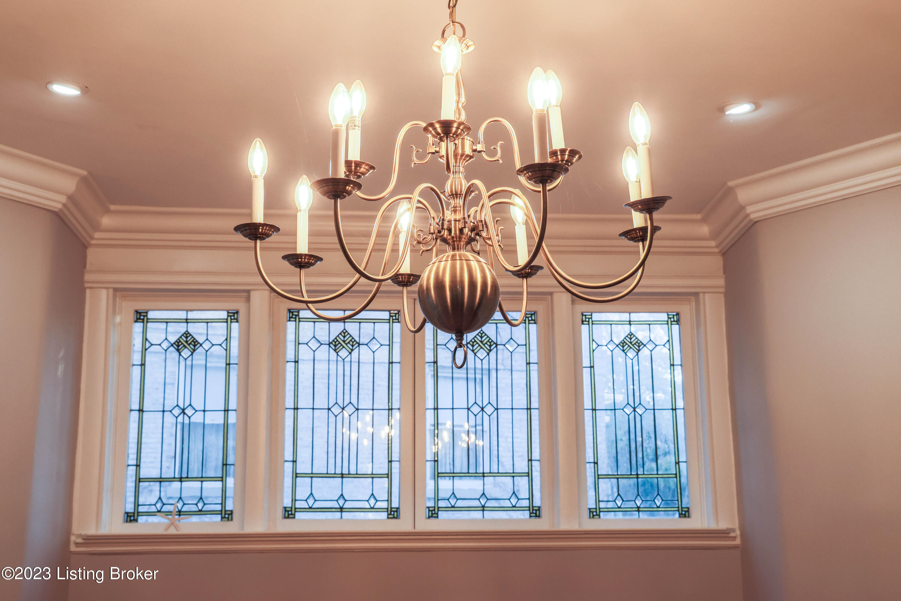 1528 Cherokee Road Louisville, KY 40205 - Photo 25 of 55 Dining Room stained glass windows
