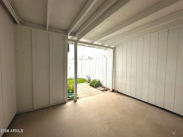 a view of a room with window