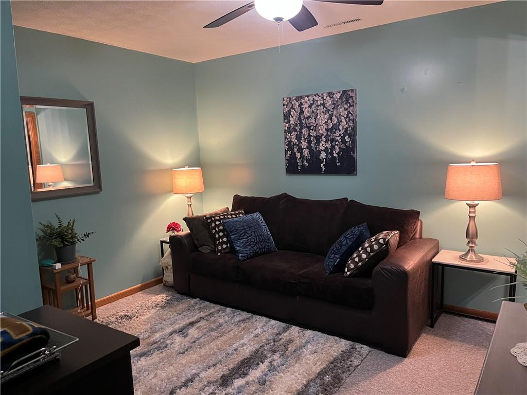 101 Dolphin Drive Butler, PA 16002 - Photo 23 of 27 a living room with furniture a lamp and a potted plant
