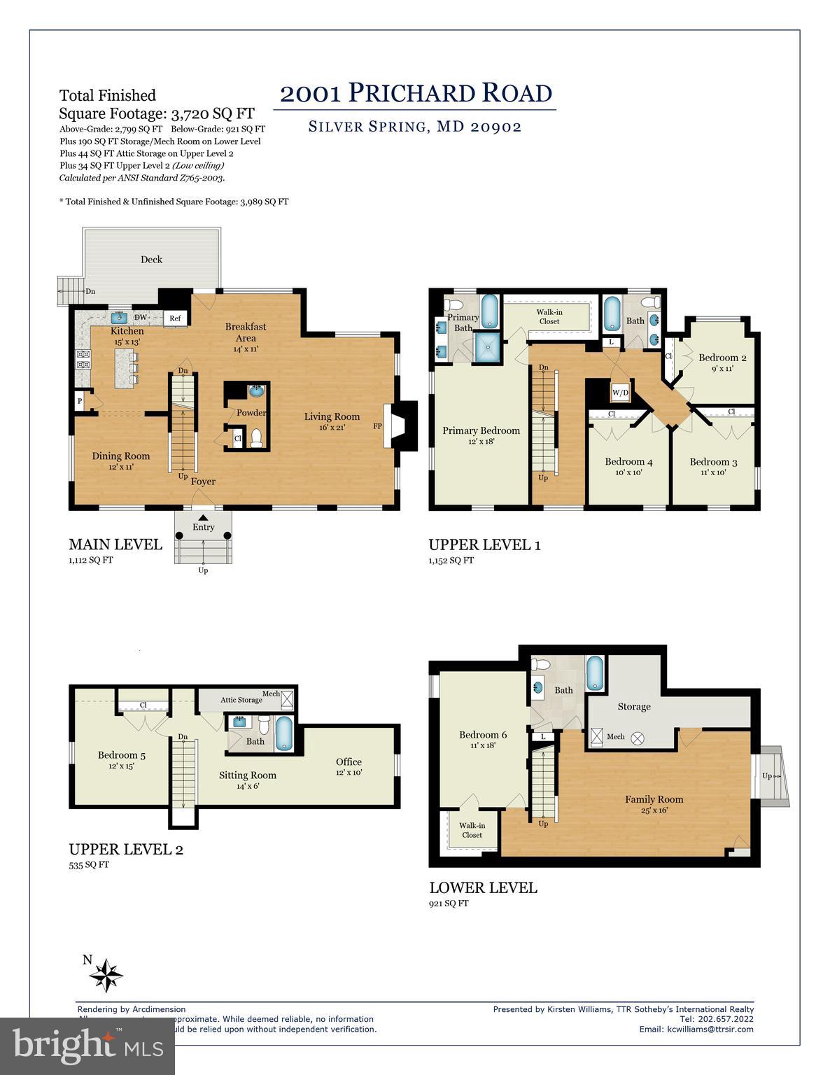 2001 Prichard Road Silver Spring, MD 20902 - Photo 50 of 50 2001 Prichard Floor Plans