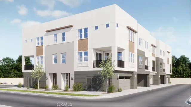 a front view of a building with a street