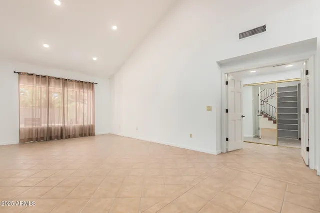 a view of an empty room