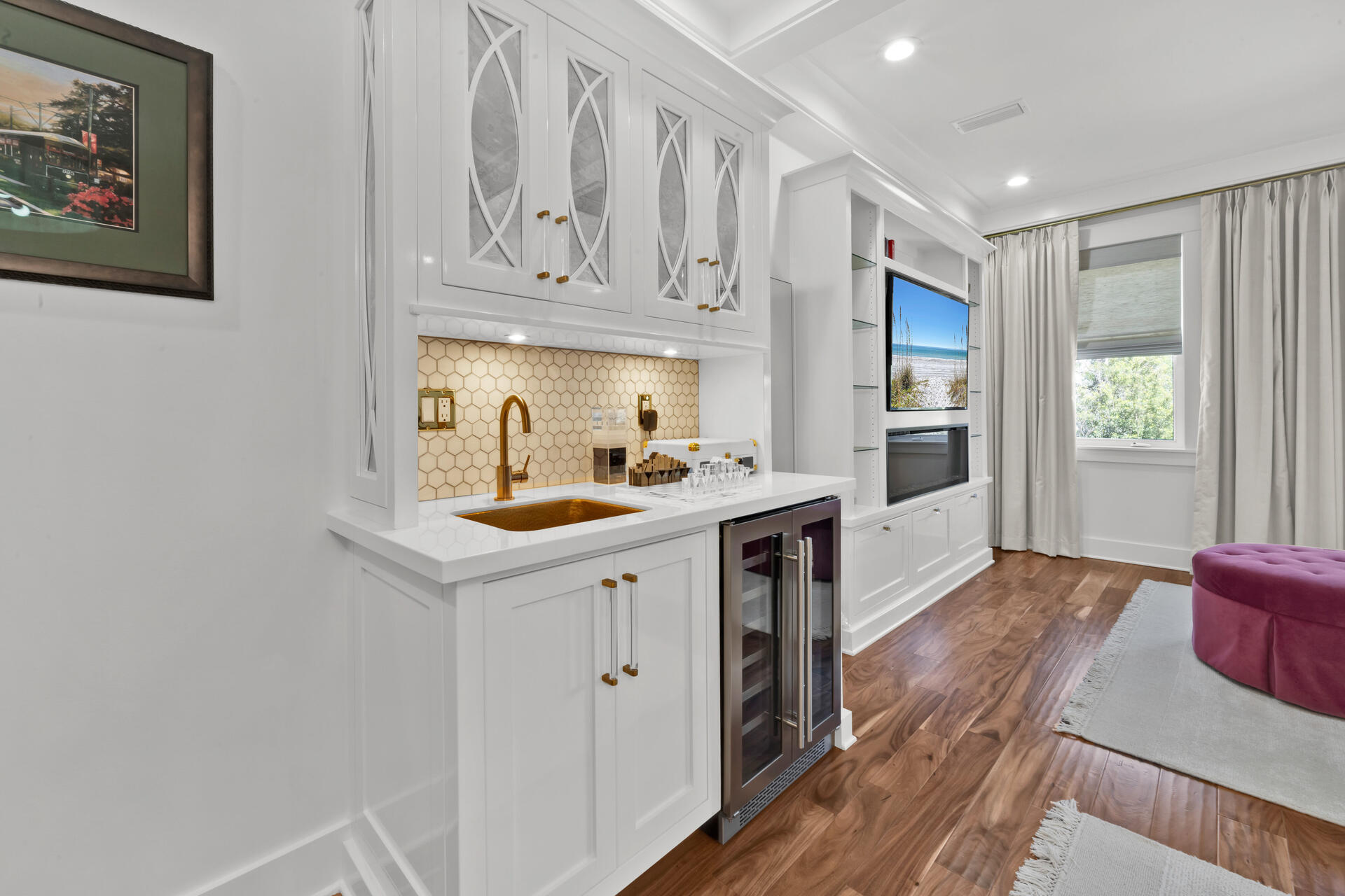290 Seabreeze Boulevard Inlet Beach, FL 32461 - Photo 19 of 43 a kitchen with stainless steel appliances a white stove top oven and a refrigerator
