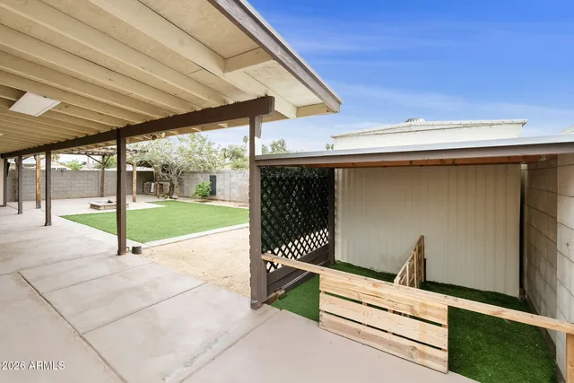 a view of outdoor space and deck