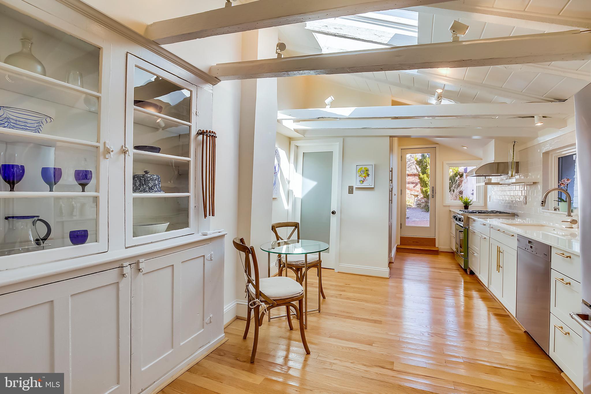 640 G Street Southeast Washington, DC 20003 - Photo 4 of 58 Kitchen with exposed beams, big opening skylight