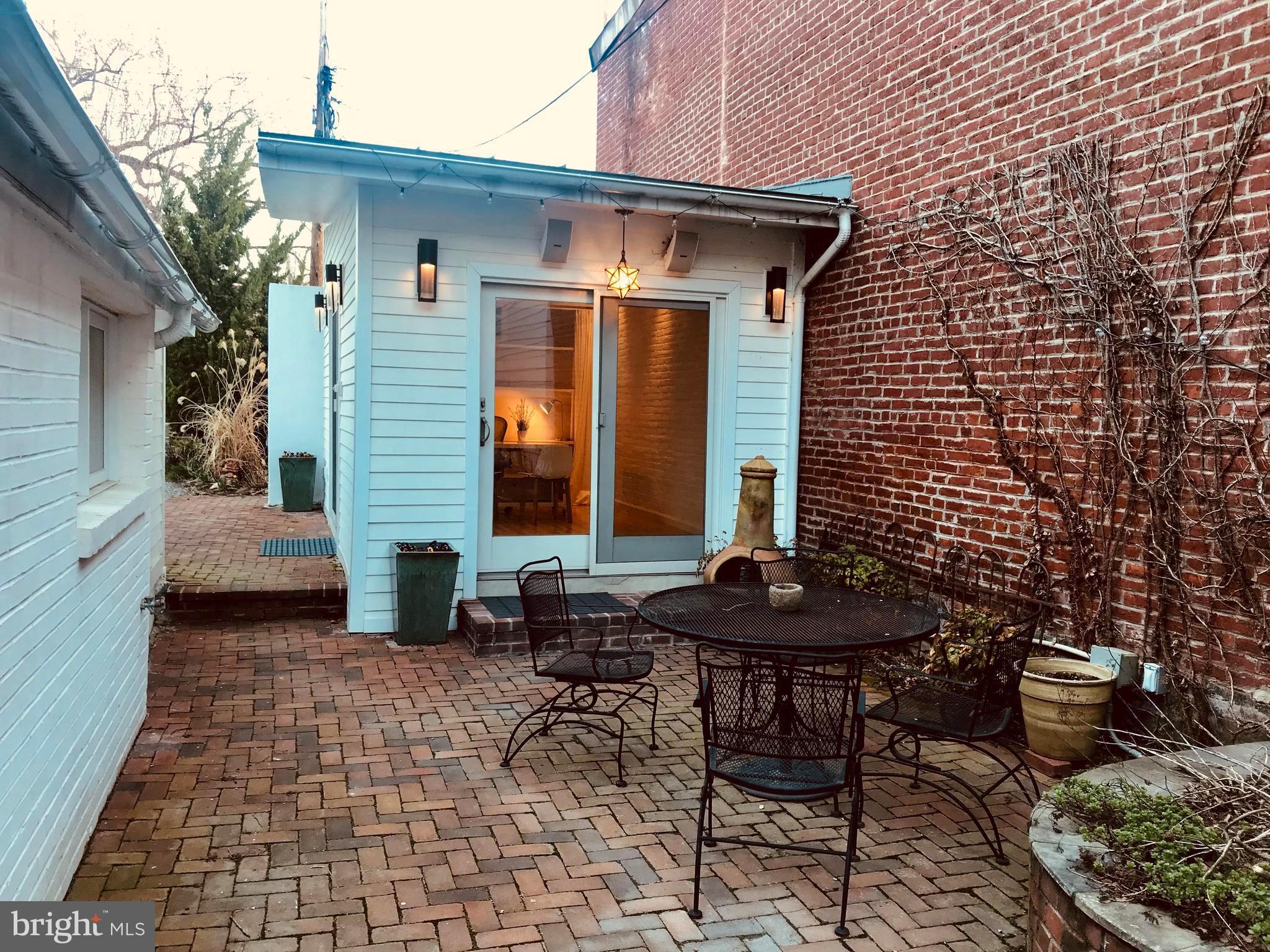 640 G Street Southeast Washington, DC 20003 - Photo 34 of 58 Rear Patio at twilight