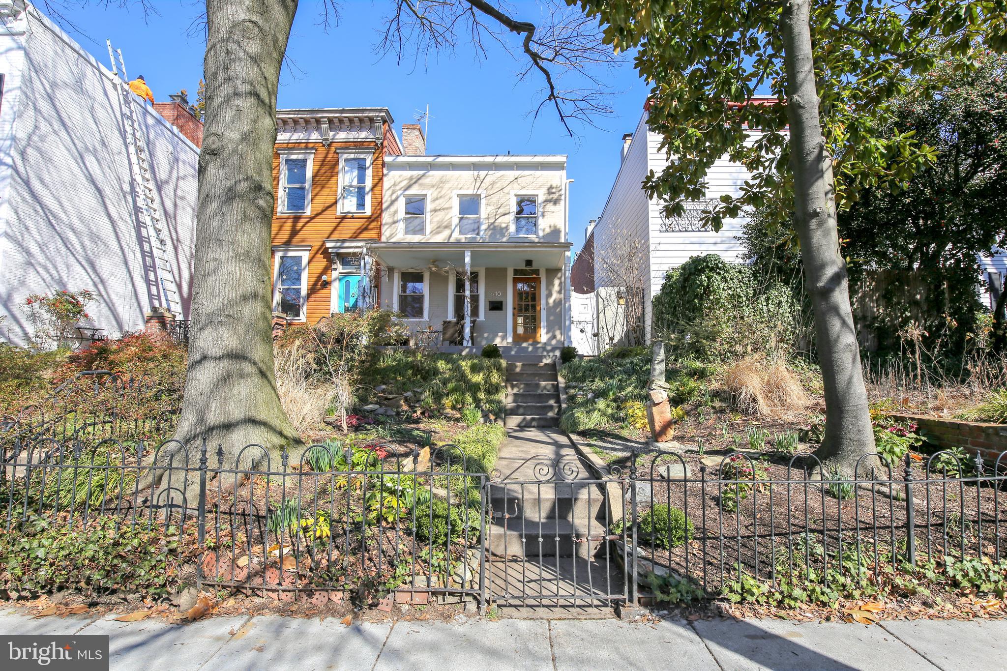640 G Street Southeast Washington, DC 20003 - Photo 44 of 58 Front of house showing lovely landscaping