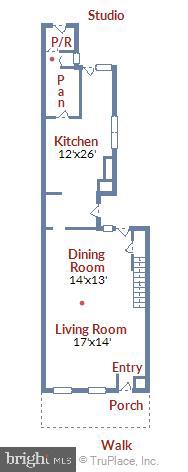 640 G Street Southeast Washington, DC 20003 - Photo 55 of 58 Main Level Floor Plan