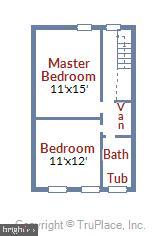640 G Street Southeast Washington, DC 20003 - Photo 56 of 58 Upper Level Floor Plan