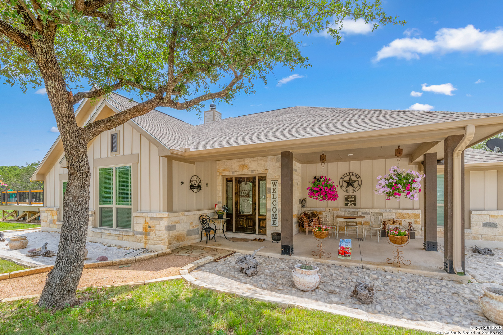1446 Big Draw Drive Junction, TX 76849 - Photo 2 of 55 a view of a house with backyard