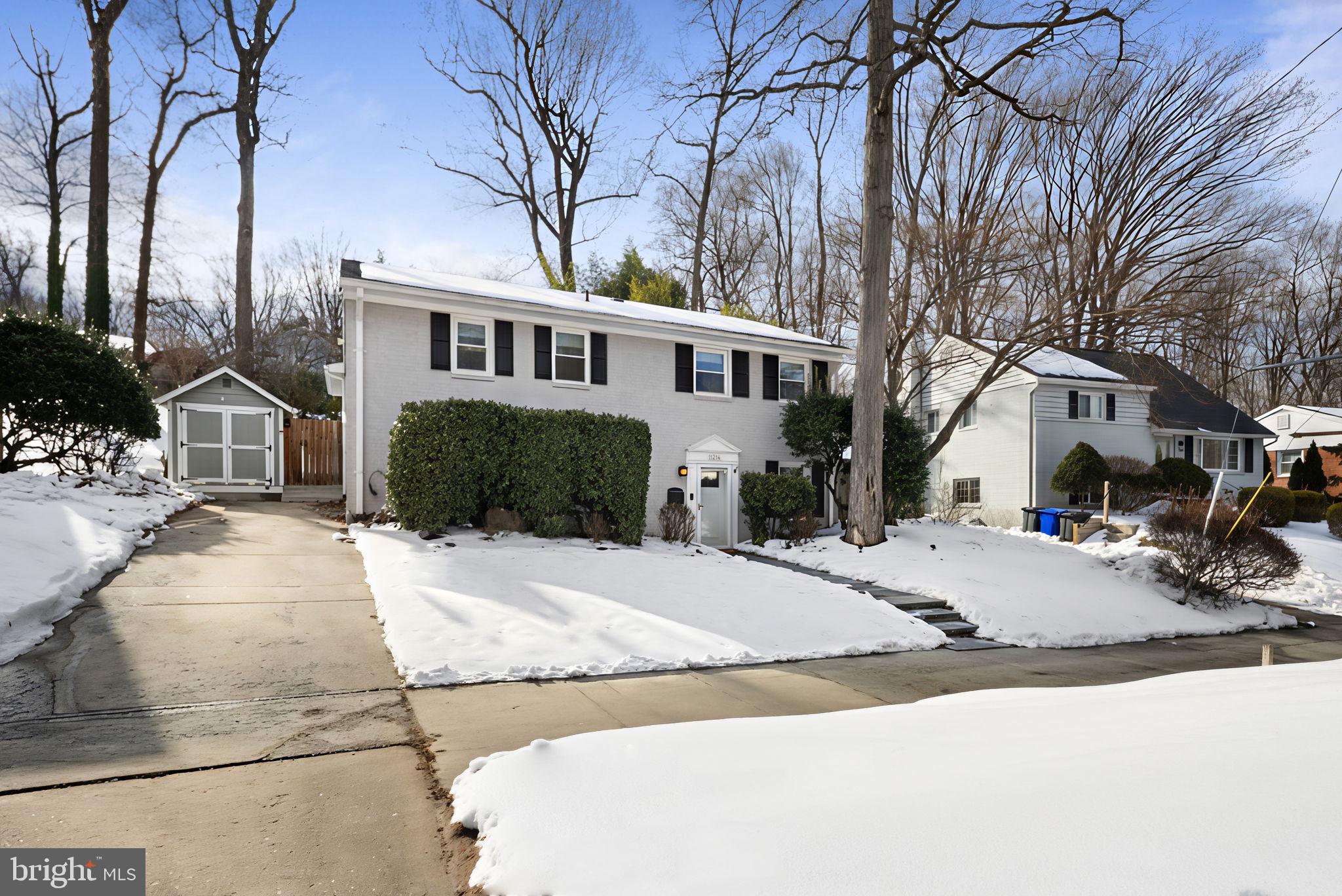 11214 Dewey Road Kensington, MD 20895 - Photo 2 of 37 Driveway for 2 & Shed