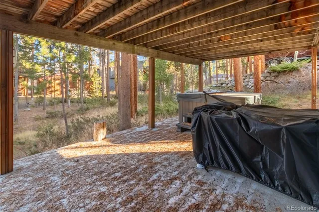 a view of a swimming pool and outdoor space