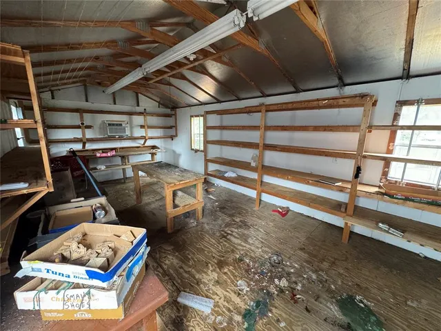 a view of storage and utility room