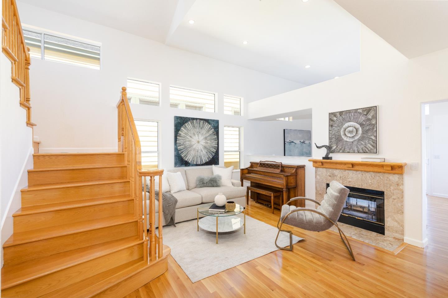 388 Bay Ridge Drive Daly City, CA 94014 - Photo 4 of 32 a living room with furniture and a fireplace