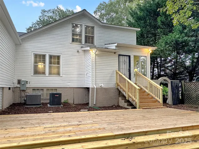 a view of a house with a patio