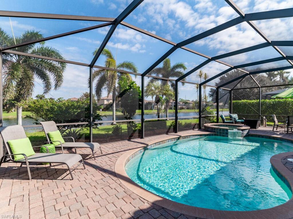 3817 Ruby Way Naples, FL 34114 - Photo 28 of 34 Pool looking at spa and canal