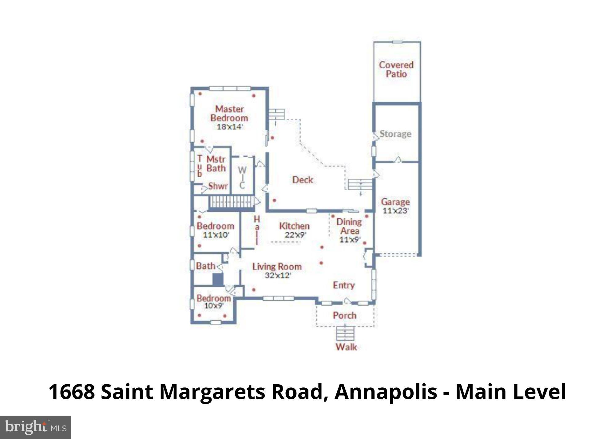 1668 St Margarets Road Annapolis, MD 21409 - Photo 58 of 59 Main level floor plan