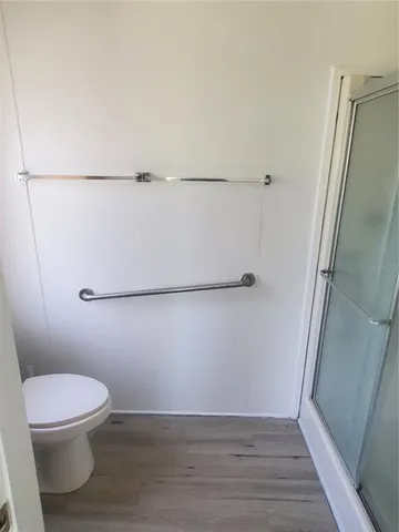 a bathroom with a toilet