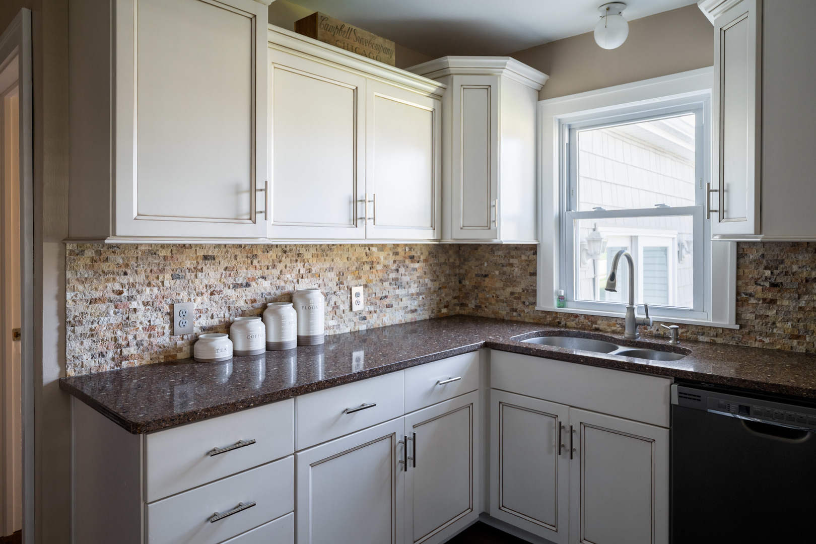 1561 Argyle Road LaSalle, IL 61301 - Photo 6 of 14 a kitchen with granite countertop a sink and white cabinets