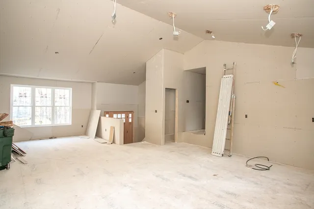 a view of empty room with a window