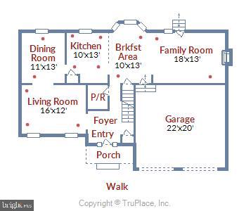 103 Rector Street Sterling, VA 20164 - Photo 24 of 25 Main level floor plan