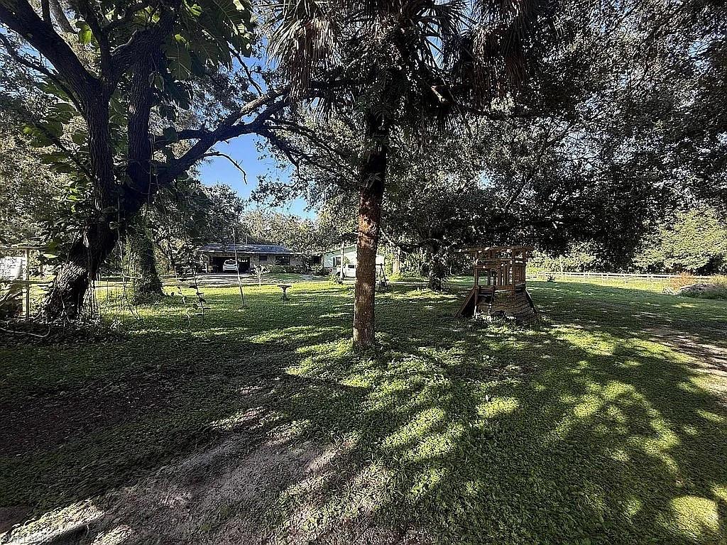 23261 Tuckahoe Road Alva, FL 33920 - Photo 18 of 39 a backyard of a house with lots of green space