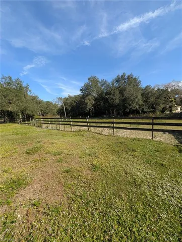 a view of a house with yard and a tree