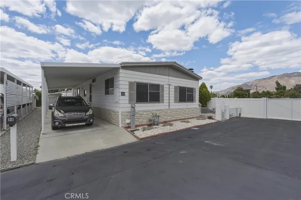 a car parked in front of house