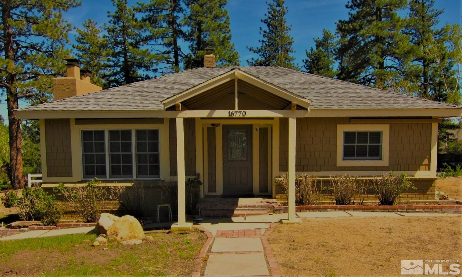 16770 Mt Rose Highway, Unit A & B Reno, NV 89511 - Photo 38 of 40 a front view of a house with patio