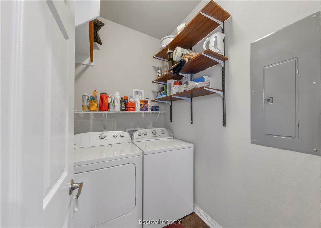 1198 Jones-Butler Road, Unit 1807 College Station, TX 77840 - Photo 18 of 24 a utility room with dryer and washer