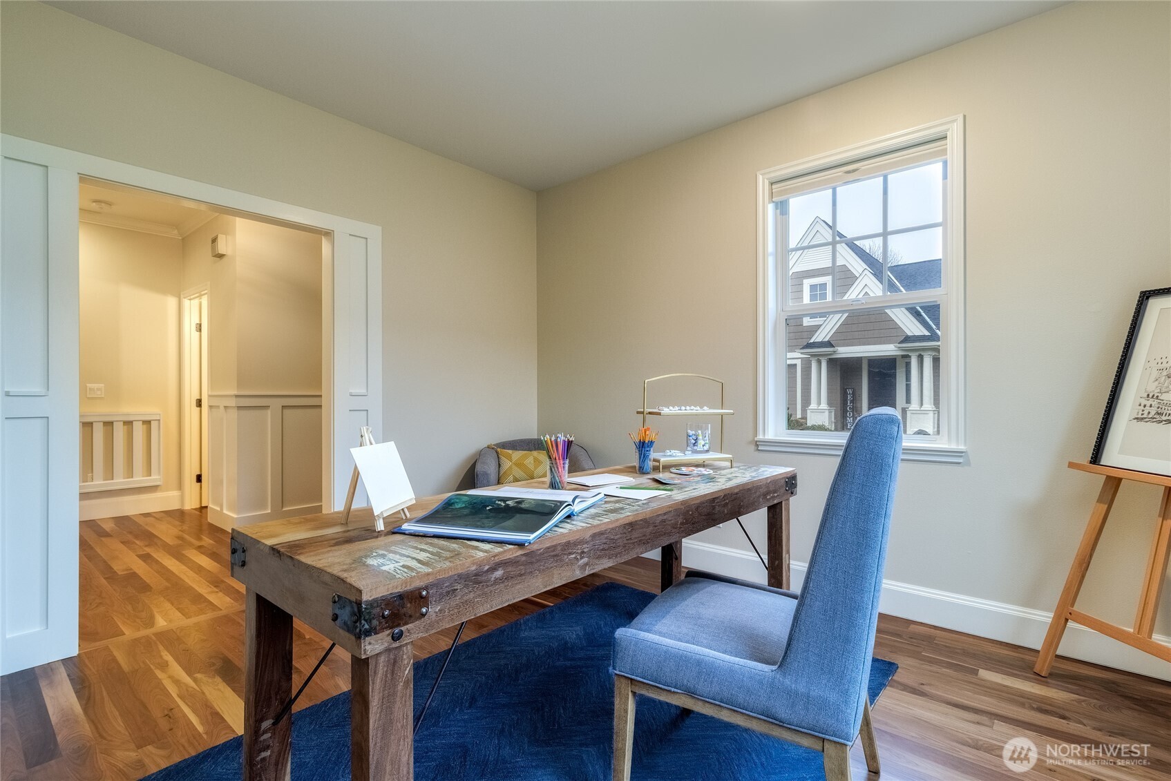 711 Southeast Pheasant Run College Place, WA 99324 - Photo 5 of 40 a view of a dining room with furniture window and wooden floor