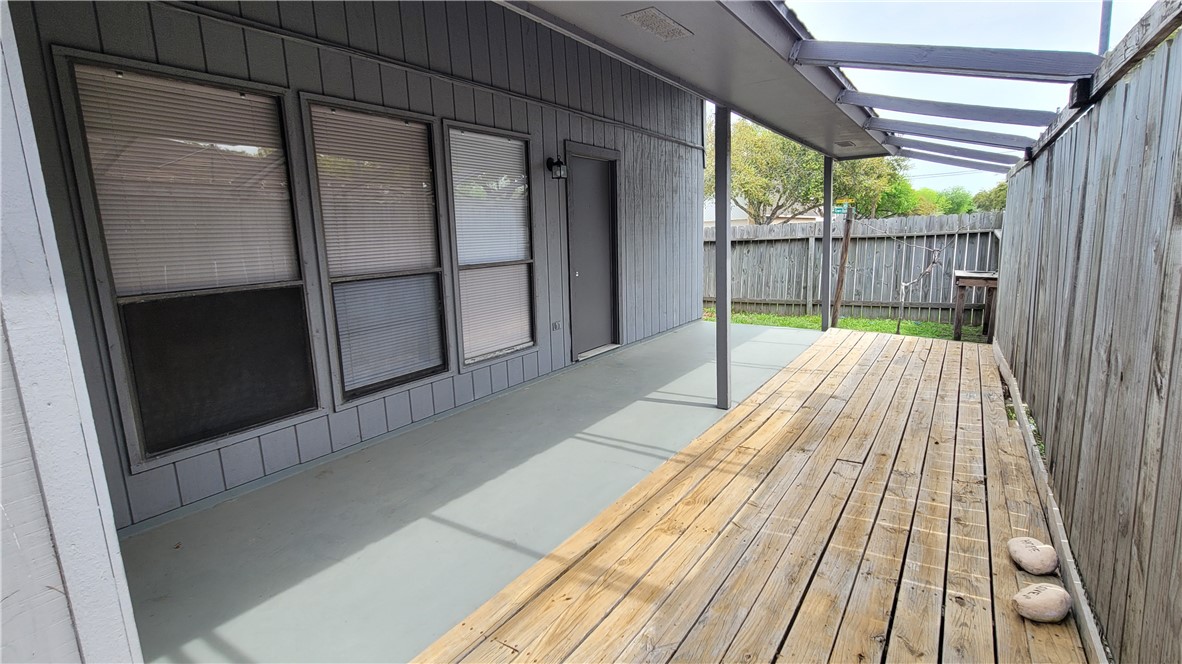 6925 Fawn Ridge Drive Corpus Christi, TX 78413 - Photo 14 of 16 a view of balcony with wooden floor
