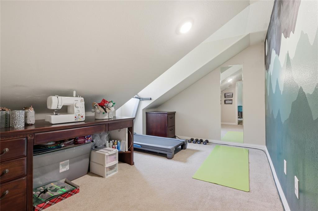 1130 Rio Bravo Way Shady Shores, TX 76208 - Photo 17 of 40 a living room with furniture and a flat screen tv