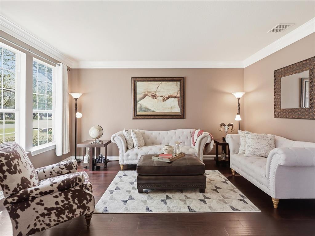 1130 Rio Bravo Way Shady Shores, TX 76208 - Photo 6 of 40 a living room with furniture and a large window