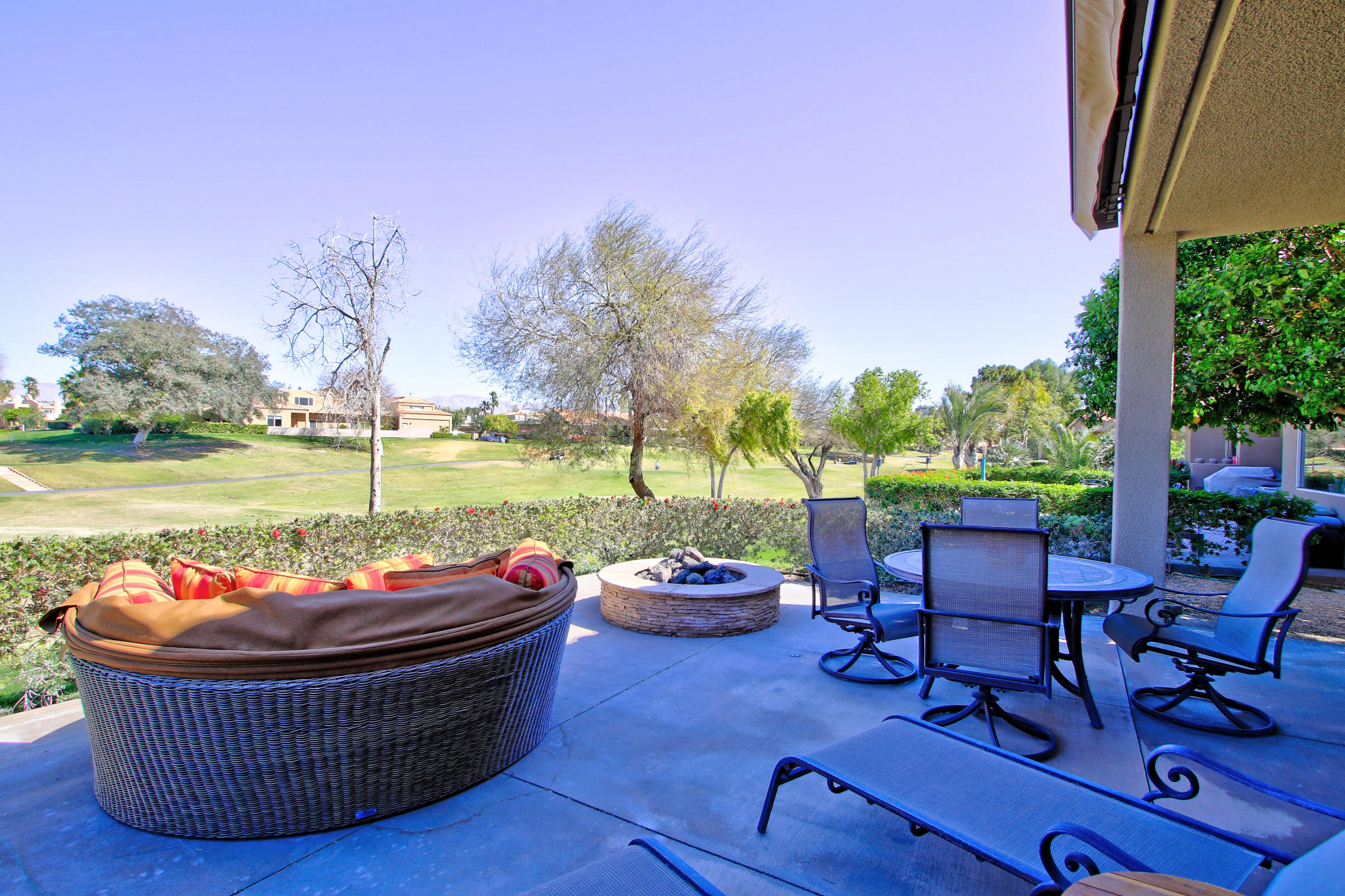 36 Pine Valley Drive Rancho Mirage, CA 92270 - Photo 34 of 57 a outdoor space with furniture and garden view