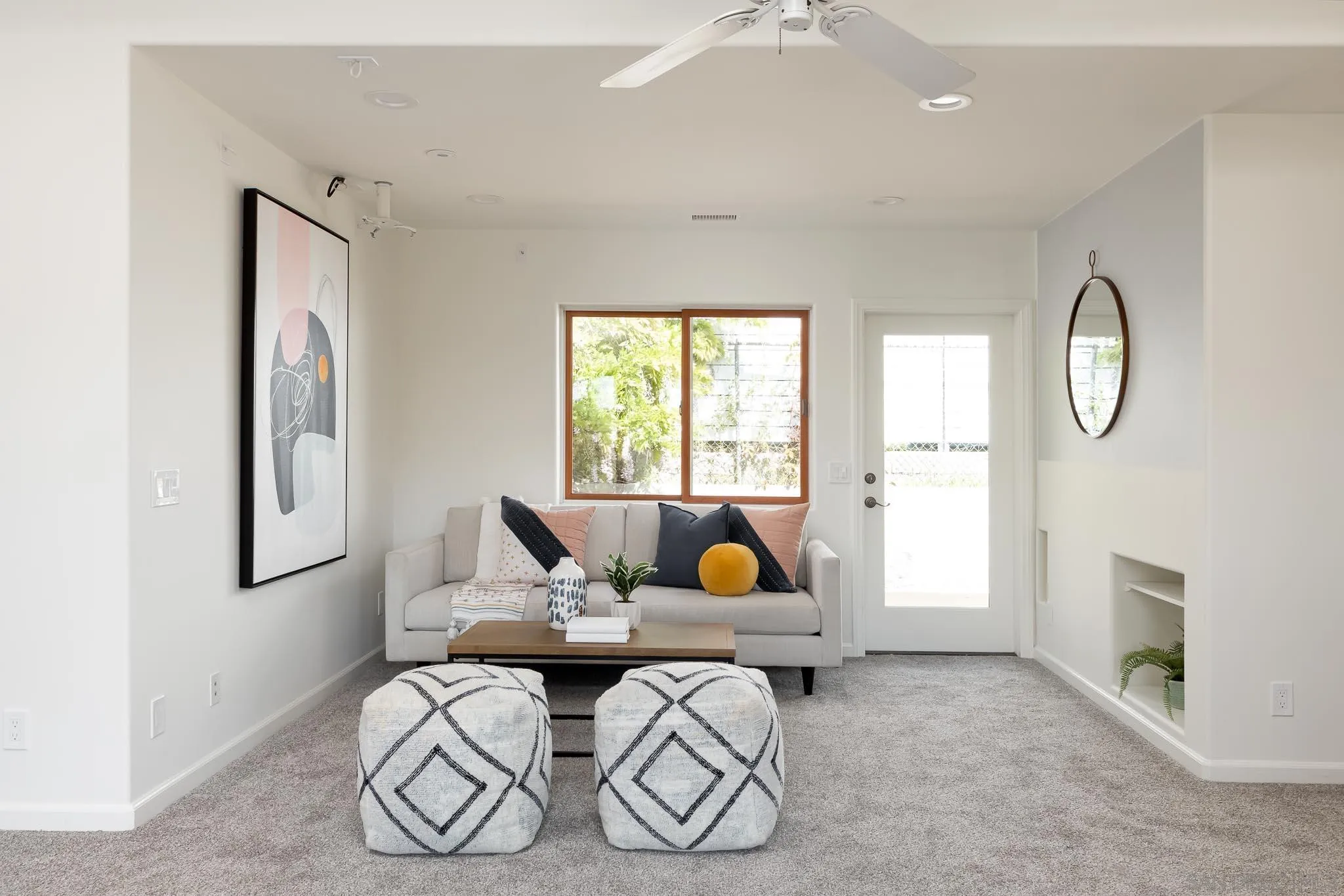 1496 Hymettus Avenue Encinitas, CA 92024 - Photo 34 of 53 a living room with furniture and a fireplace