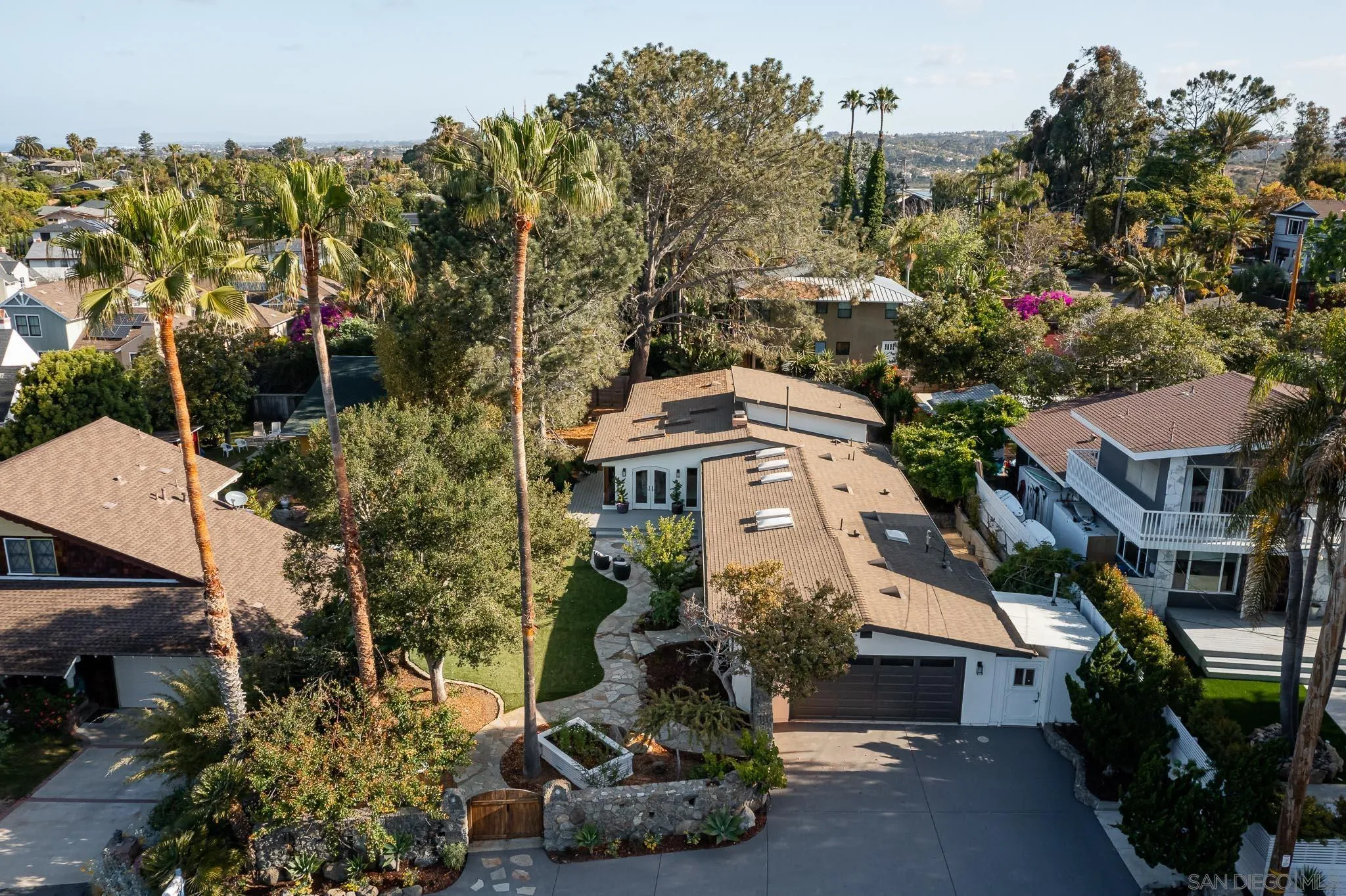 1496 Hymettus Avenue Encinitas, CA 92024 - Photo 47 of 53 an aerial view of a house with a garden