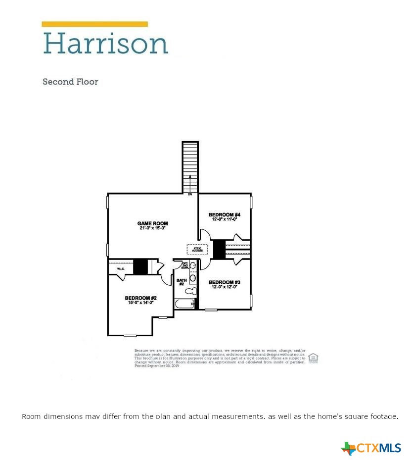 1444 Harwell Loop Kyle, TX 78640 - Photo 37 of 37 Floor Plan of Upper Floor