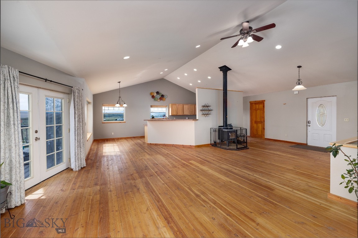 2899 Old Town Road Three Forks, MT 59752 - Photo 7 of 46 Vaulted ceilings and a wood stove