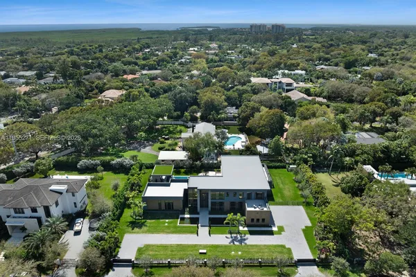 an aerial view of multiple house