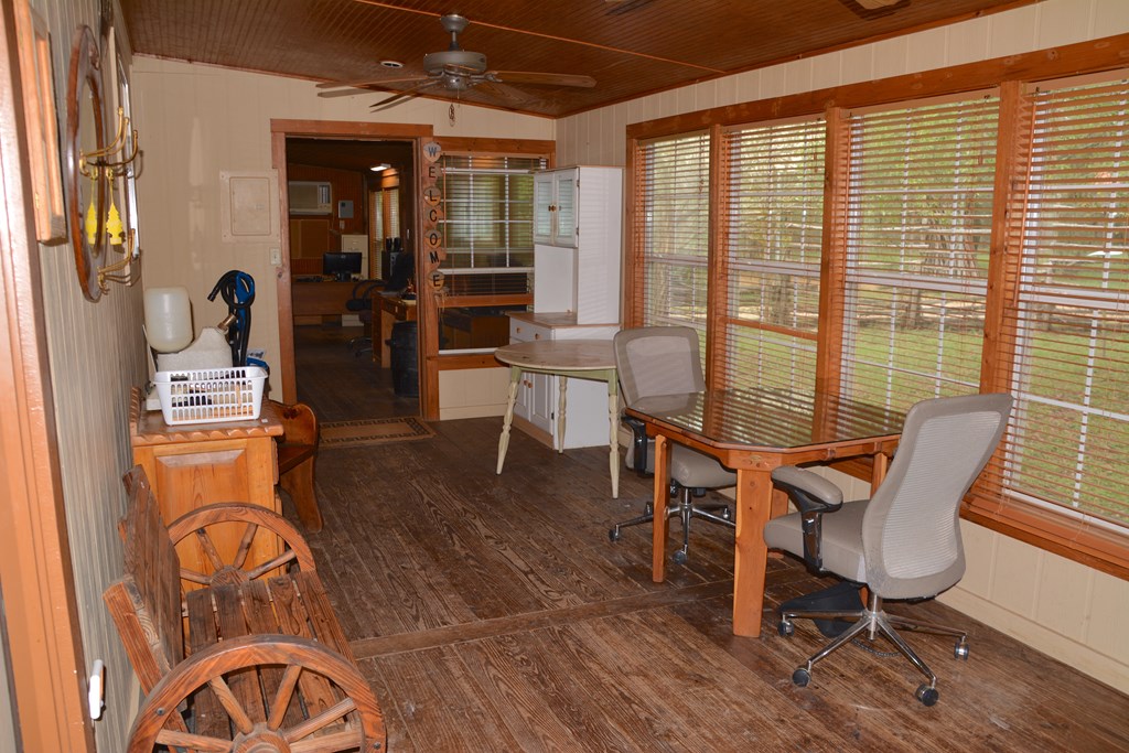 341 Seth Circle Bandera, TX 78003 - Photo 22 of 28 a view of a dining room with furniture window and outside view