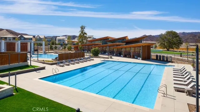 a view of a terrace with sitting area
