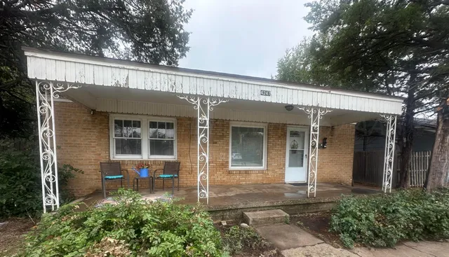 front view of a house with a porch